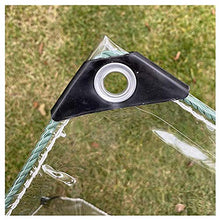 SHIJINHAO Tarpa In PVC Trasparente A Parete, Coperchio Tenda Impermeabile, Spessore 12mil Spessore Resistente Alla Lacrima Resistente All'angolo Angolo Armato Angolo Gommini Ogni 1.6 'su Tutti I Lati,