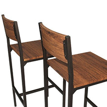 yelloo MOD. Venice Set 2 SGABELLI Bar Marrone Sgabelli Alti Sgabelli da Bar Mobili Cucina Arredamento