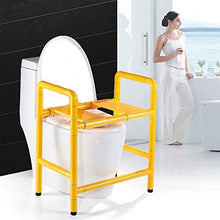 yunyu Sgabello da Bagno per Anziani, Sedile del Water Scorrevole con Maniglie, Sedia da Doccia in Acciaio Inossidabile, ausilio per la Mobilità del Bagno Antiscivolo, bianco-50X32X63CM