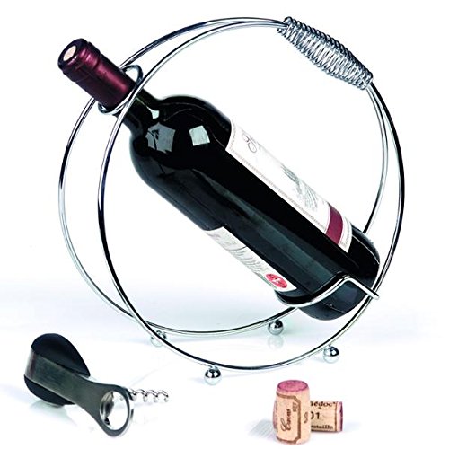 Moderno porta bottiglie vino portabottiglie cromato bottiglie scaffale