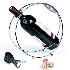 Moderno porta bottiglie vino portabottiglie cromato bottiglie scaffale
