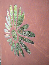 Zen Man Recinzione da giardino in metallo arrugginito, 1 mm, griglia decorativa per giardino, protezione dalla vista B75, altezza 150 cm