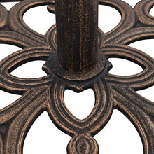 vidaXL Base per Ombrellone con Adattatore Regolabile Portatile Stabile Robusta Elegante Stand Supporto Sostengo Parasole Bronzo 12 kg 49 cm in Ghisa