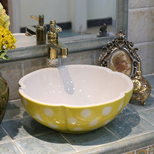 Lavabo da appoggio per lavabo da bagno per la casa Lavabo da appoggio in ceramica (40x15cm) Lavandini bagno
