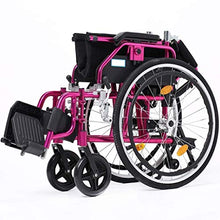 Carrozzine Semoventi, Transito Portatile da Viaggio Leggero Manuale, Lega di Alluminio Non Gonfiabile con Freno A Mano, Trolley Pieghevole Manuale Casa/Viaggio Senior/Disab A