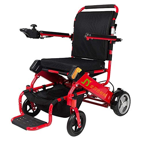 FTFTO Home Accessori Anziani disabili Sedia a rotelle elettrica Pieghevole Leggera in Lega di Alluminio Batteria al Litio Intelligente Anziani disabili Auto Sedia a rotelle ( 180W * 2)