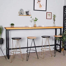 LWW Sgabelli, Sgabelli Retro Sedia da pranzo in legno Designer Kitchen Bar bar di design sgabello in stile industriale,Seatheight45cm