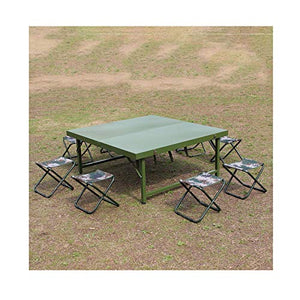 Set Tavolo e Sedia da Esterno Tavolo da Pranzo Pieghevole all'aperto, Tavolo da Picnic Portatile Portatile, Tavolo da conferenza all'aperto, Tavolo Multiuso e Sedia