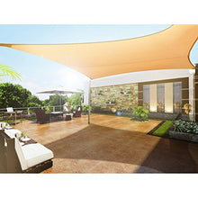 Green Blue Vela Solare Quadrato Triangolo Crema Superficie Idrofobica Impermeabile Protezione Solare Anti UV(Quadrato, 3.6m)