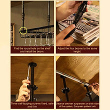 Wine Rack Gqq @ Portabottiglie da Soffitto Portabicchieri Sospeso Supporto per Vetro A Parete Scaffale di Vetro del Vino Rosso Capovolto Bar Supporto per Calice Porta Calici per Cucina da Bar
