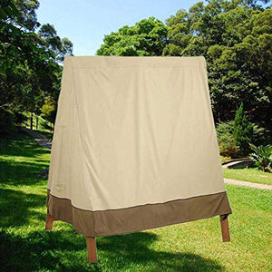 mychoose Copertura Impermeabile per Dondolo da Giardino, Copertura per Dondolo da Giardino, Copertura Protettiva per Amaca, 180 x 150 x 168 cm, Antipolvere, Protezione per mobili Beige