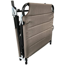 FineHome - Sedia a sdraio pieghevole XXL, con cuscino, in alluminio, 200 x 70 x 45/95 cm, portata fino a 150 kg, colore: grigio talpa