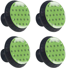 Sport Calcio Calcio Modello Verde Pomelli per Porta Set di 4 Pomelli per Mobili Manopole per Cassetti Cucina Armadio Vetro