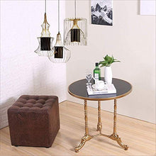 Xicaimen Tavolo XIAOYAN in Ferro battuto + tavolino in Vetro temperato in Legno massello tavolino Rotondo da Salotto Creativo
