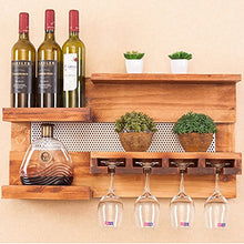 MXueei ZfgG Cremagliere di Legno Creative della Parete, scaffali del Vino fissati al Muro, mensole della Decorazione della Parete della Sala da Pranzo