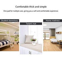zyl Coprimaterasso futon in Cotone Addensato Materasso Leggero in Tatami materassino Traspirante Antiscivolo Confortevole per Il dormitorio degli Studenti