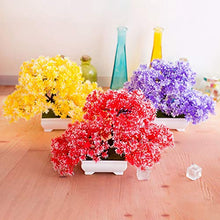 LPxdywlk Albero Artificiale Pianta Bonsai Giardino Fai da Casa per Feste Hotel Desktop Arredamento Desktop Fotografia Puntelli Giallo