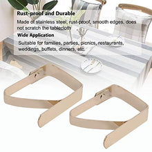 Tarente Clip 4 Pezzi in Acciaio Inox Tabella Telo di Copertura Anti Slittamento Holder Tovaglia Morsetti 5 4 Centimetri *