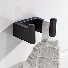 Flybath Gancio Portasciugamani SUS 304 Acciaio Inossidabile Finitura Nero Opaco Ganci Appendiabiti Porta Accappatoio da Bagno Asciugamano Montaggio a Parete