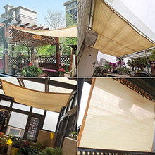 WXQIANG Beige casa Pergola Ombra Panno, Il 90% Crema di Protezione Solare dello Schermo di segretezza con Occhielli, for Patio Canopy, Resistente ai Raggi UV Protezione Solare, Isolamento Termico