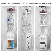 Mobile Bagno Colonna, Armadietto Bagno a Colonna da Terra, Mobile Alto da Bagno Colonna Bagno Bianco, Armadio per Bagno, Ingresso, Cucina e Soggiorno, 120 x 22 x 22,5 cm