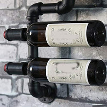 MoDi Wine Rack Retro Vento Industriale Tubo di Acqua A Parete Vino Rack