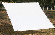 JLXJ Telo Ombreggiante Paralume da Giardino Bianco Reticolato, Protezione UV al 90% Panno Ombra, Rettangolo Recinzione dello Schermo di Segretezza Tessuto a Rete, per Serra/Riparo/Pianta/Garage