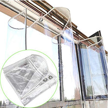 LSXIAO Telo Resistente, Copertura Antipioggia Trasparente, Impermeabile A Prova di Vento Resistenza allo Strappo con Occhielli in Alluminio per Le Serre, Giardino, Campeggio Box Auto