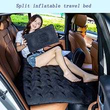 Lettino da viaggio Letto gonfiabile Motivo a onde doppio ingranaggi Tornio floccato Materasso Viaggi testa dell'automobile di Guardia cuscino d'aria letto multifunzionale auto gonfiabile Bed 5-19