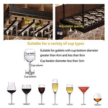 Soffitto Elegante Semplicità Industriale Retrò Bicchiere da Vino Elegante Semplicità Rack Ferro Metallo Display Creativo Invertito Alto Vetro Rack Bar Ristorante Cucina Galleggiante Portabottiglie Su