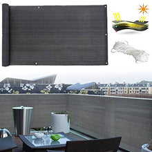 Telo Frangivista Recinzione Giardino, Recinzione Copertura per Balcone Protezione della Privacy, HDPE Protezione UV Resistente al Vento per Patio Giardino, Grigio, Alto 90 cm,0.9x25m