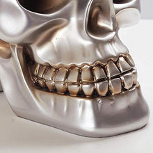 Semplicità Elegante Retro Personalità Europea Forma Del Cranio Portabottiglie Resina Artigianato D'Argento Home Desktop Portico Ornamenti Decorazioni per Bar Bella Ed Elegante, HJJ