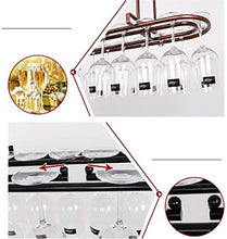 PZW Cremagliera Del Vino Semplice e Creativa Appesa in Metallo Montata in Metallo Portabottiglie in Ferro Europeo in Metallo Appesa in Vetro per Cucina/Bar/Ristorante Stemaware Rack Montaggio a P