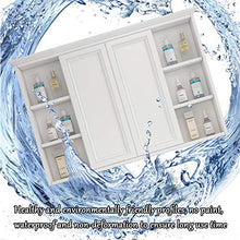 Specchio da Bagno Scorrevole A Scomparsa Specchio da Bagno con Mensola Specchio da Trucco A Parete con Portasciugamani,Small Blue b