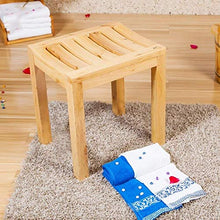 Bath Chair 42 * 34 * 35cm Bagno Sgabello in Legno Massiccio Sgabello Banco di Lavaggio Sgabello Piazza Sgabello Antiscivolo Impermeabile Doccia Sgabello Sicurezza