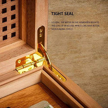Accessori Per Sigari, Scatola Per Sigari, Armadietto Per Sigari, Vernice Per Pianoforte, Scatola Idratante In Legno Di Cedro Di Grande Capacità, Sigillo Importato Per Ridurre La Perdita D'acqua