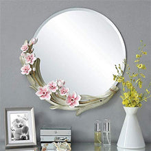 Bathroom mirror Specchio da Bagno in Stile Europeo, Specchio da toeletta, Specchio cosmetico Decorativo, Specchio Rotondo, Specchio a Parete, Specchio da Bagno