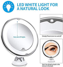 Specchio da vanità Portatile con luci 10x LED LED Beauty Beauty Beauty 360 Gradi Rotazione