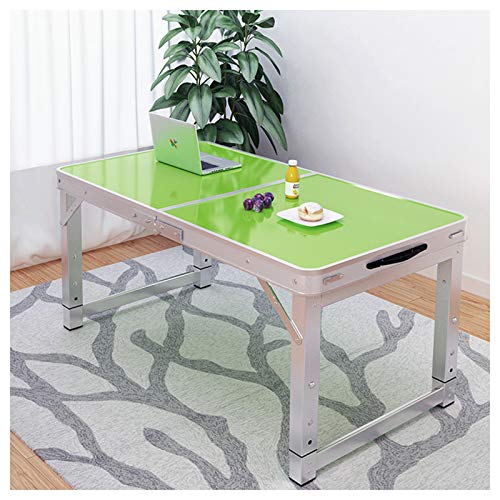 Tavolo Pieghevole da Campeggio, Tavolino da Giardino Regolabile Portatile, Materiale in Lega di Alluminio, Campeggio/Picnic/Apprendimento/Festa/Barbecue/Mercato