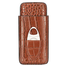 Qqmora Custodia per sigari in Pelle Humidor PU Custodia per sigari Regalo da Uomo Accessorio per sigari Custodia per sigari per Proteggi sigari