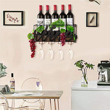 Tinyuet Scatola per Vino da Parete | Portabottiglie e Vetro | Decorazioni per la casa e la Cucina | Deposito di Sughero | Rack di stoccaggio-Wine