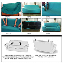 Home Comfort - Copridivano 1 2 3 4 posti divano divano divano elasticizzato in tessuto elasticizzato protezione divano (marrone, tre posti)