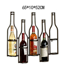 GZA Parete Vino della Parete della Barra del Governo Parete Wine Rack (Color : Brown, Size : 65 * 10 * 52CM/26 * 4 * 20INCH)