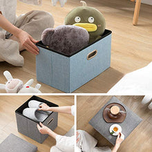 Tessuto Di Lino Pieghevole Contenitore Pouf Contenitore,imbottita Poggiapiedi Pouf Imbottito Sedia Sgabello,piccolo Contenitore Giocattolo Casella Per La Camera Da Letto Del Soggiorno Rosa 31x31x31cm