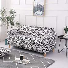 Morbuy Copridivano, Moderno e Semplice Stampa Elasticizzato Fodera Copridivani Universale per Divano con Corda Fissa Sofa Protettore Copertura Divano Antiscivolo (4 posti,Vento)