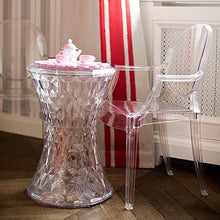 Kartell Stone Marcel Wanders Sgabello Basso, 100% Policarbonato, Trasparente (Cristallo), 30 x 30 x 45 cm