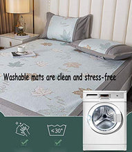 Summer Sleep Mat Mat 600D Ice Seta Tappetino da seta Spessa Pieghevole Lavabile Pieghevole Jacquard Spessore Ice Mat Seta Tre pezzi Pieghevole Pieghevole E Summer Dual-Dual First BedsPread Biancheria