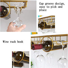 HLL Wine Rack, Organizzare cremagliera di vetro di vino da cucina, sotto il Governo del vino Rack, Calici rack con montaggio a parete, a sospensione in vetro Vino supporto del ferro, per la cucina de