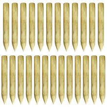 honglianghongshang Pali Recinzione Appuntiti 25 pz in Pino Impregnato FSC 5x40cm Articoli di ferramenta Barriere e recinzioni Pali e Assi per recinzioni
