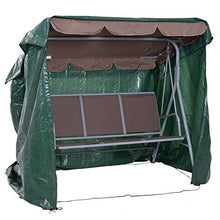Outsunny Copertura per Mobili da Giardino Impermeabile Anti UV Anti Muffa con Fissaggio PE 215x155x150cm Verde